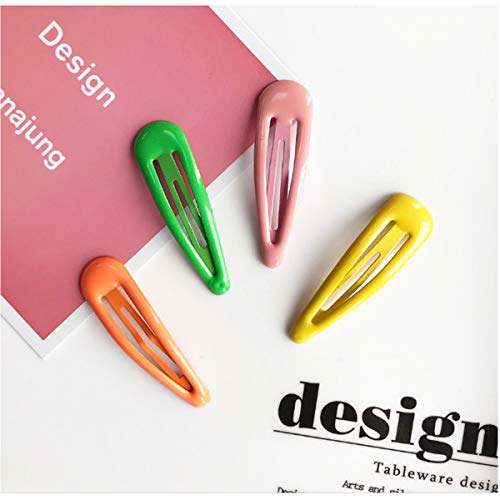 100PCS Snap Clips 2 Inch No Slip Metal Hair Clips Barrettes Hairpins for Girls Toddlers Kids Teens (40pcs Glitter Snap Clips+60pcs Solid Color Snap Clips) - Thumbnail 6