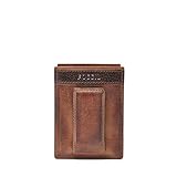 Fossil Men's Quinn Magnetic Card Holder, Brown, One Size