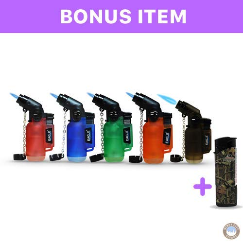 Eagle Torch 45 Degree Angle Butane Flame Refillable Lighter