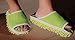 Goldball Removable Ultrafine Chenille Cleaning Dusting Mopping Shoes Microfiber Dusting Mopping Slipper Fits Women Size 6 to 9 (Green)
