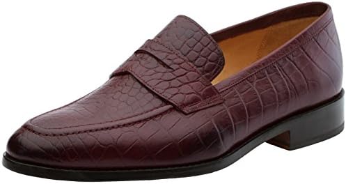 3DM Lifestyle Men's Handcrafted Genuine Leather Penny Slip-On Leather Lined Loafer