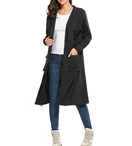 Hount women s lightweight waterproof raincoat with hood…