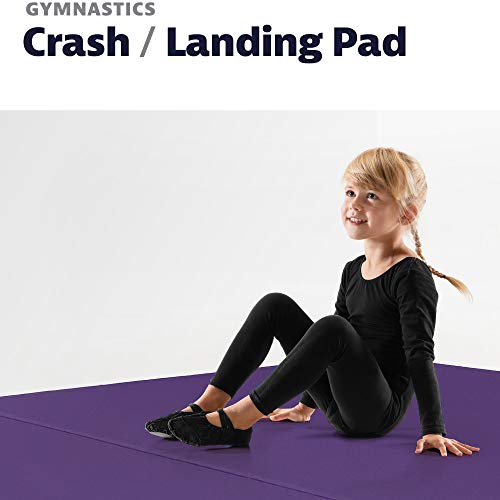 We Sell Mats Bi-Folding Gymnastics Crash Landing Mat Pad, Safety for Tumbling, Back Handspring Training and Cheerleading, 4 ft x 6 ft x 2 Inch Thick - Thumbnail 2