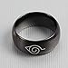 Godyce Anime Naruto Ring For Men Size 6-13 - 8Mm Wide Black Stainless Steel With Gifts Box