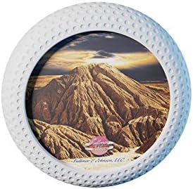 Golf Series Small Frame BP-1800-11-W, White 6 Inch Diameter Round Picture Frame To Hang Photos of Your Favorite Golfer or Course. Display a Winning Score Card. Will Be Loved by Dad, Golf Buddy