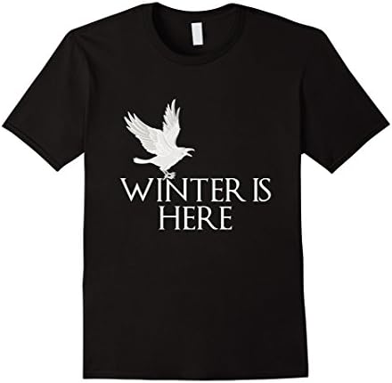 Mens Winter Is Here T-Shirt XL Black