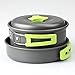 Qunlei Camping cookware Set with Folding Wood Stove, Non Stick Anodized Aluminum Complete Lightweight Folding kit for Camping Hiking and Backpacking for 1-2 Adultthumb 3