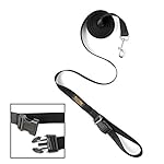 Mighty Paw Long Dog Leash, Leash for Off-leash Training, Includes a Buckled Padded Handle and Premium Quality Nylon Webbing (15 Feet, Black)