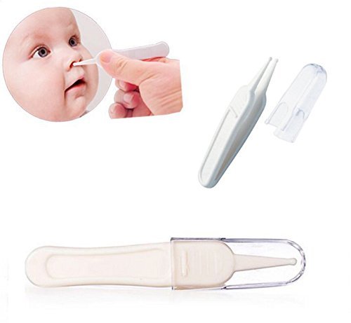 2PCS Baby Care Newborn Safe Care Infant Ear Nose Clean Plastic Tweezers For Better Sleep