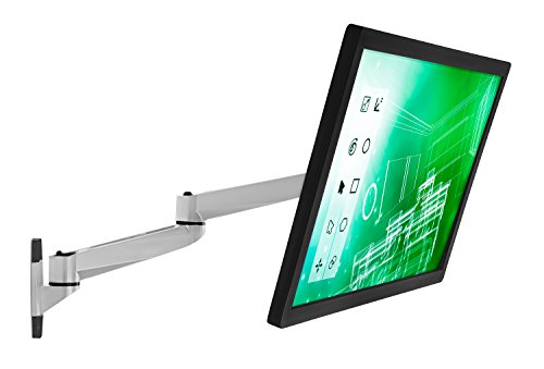 Mount-It! MI-33114 Single Articulating, Full Motion, Tilting, Wall Mount for 13, 17, 19, 20, 22, 23, 24, 27, and 30 Inches, Samsung, Sony, Asus, Dell, LG, Sharp, Insignia, ViewSonic, LED, LCD, Computer Monitors Displays, VESA 75x75 and 100x100