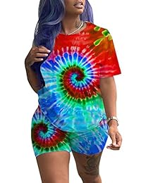 KIRJAUDU - Conjunto de 2 piezas de camisetas de manga corta para mujer