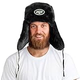 Tundra Hat + Licensed New York Jets Pin Included XL - 62cm Black