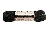 Derby Laces Black 72 Inch Waxed Skate Lace for Roller Derby, Hockey and Ice Skates, and Boots