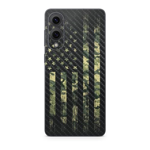 Carbon Fiber Phone Skin Compatible with Samsung Galaxy S25 Edge - American Camo…