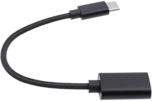 NUOBESTY Braided USB Type-c to USB Female OTG Adapter Cable Converter for Fast Data Transfer Charging and