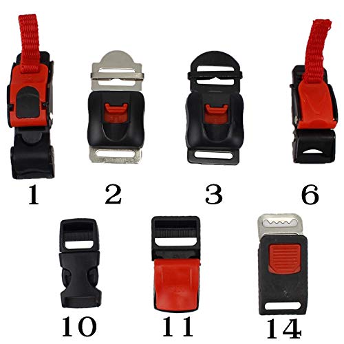 ZeHui Motorcycle Helmet Buckles Bicycle Helmet Buckles Motor Bike Helmet Chin Strap Flexible Clip #10