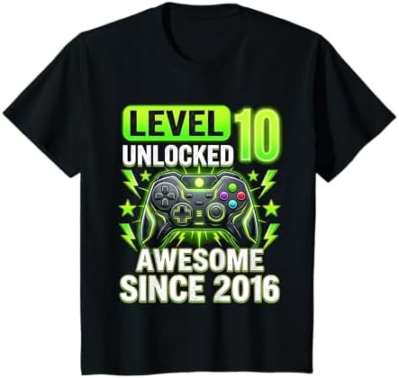 Amazon.com: Level 10 Unlocked Gamer 10th Birthday Video Game Boys