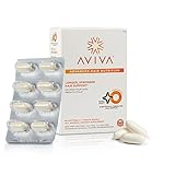 Aviva Advanced Hair Nutrition Growth & Repair Supplement for Longer, Stronger, Thicker Hair, 64 Softgels, 1 Month Supply