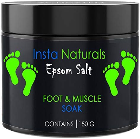 Casa Allegra Insta Naturals Epsom Salt,Pack of 2 For Foot and Muscle Soak Relaxation and Relieves Pains and Aches - 150 Grams