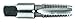 Century Drill & Tool 95202 Carbon Steel Pipe Thread Tap, 1/4-18NPT