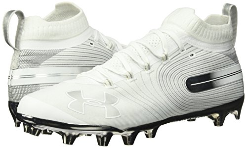 Under Armour Men's Spotlight MC Lacrosse Shoe, 100/White, 10.5