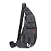 DDDH Sling Bags Shoulder Backpack Chest Pack Military Crossbody Bags For Man Women (2627 Black)