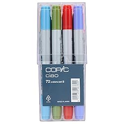 Copic I72B Ciao Markers Set B, 72-Piece