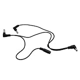 Caline 3 Ways Daisy Chain Multi-Interface Connecting 1 to 3 Cable Splitter Cord PVC Wire for Guitar Effects Power Supply Adapter P3