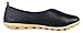 Kunsto Women's Leather Loafer Glove Shoes US Size 9 Pure Black