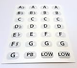 Harmonica Key Labels - 28 Count Deluxe