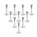 Ruifan 10PCS 16G Clear UV Flexible Acrylic 2mm Clear CZ Gem Labret Monroe Lip Ring/ Tragus/ Helix/ Cartilage Earring Stud Barbell,10mm Bar Length Body Piercing Jewelry
