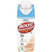 BOOST Glucose Control, Creamy Strawberry, 8 fl oz Carton, Pack of 24