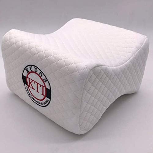 Kudos Orthopaedic Memory Foam Knee Pillow, Best for Knee Support, Leg, Hip & Back Pain. Provides Support & Comfort, Breathable Ergonomic Knee Support Cushion For Side Sleeper