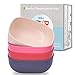 HM-tech 4pcs Bamboo Kids Bowls (20oz) for Baby Feeding, Toddler Bowls, Tableware for Baby Toddler Kids Bamboo Toddler Dishes & Dinnerware Sets 04