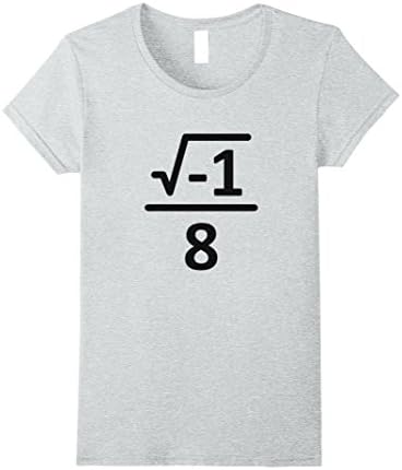 Womens I Over Eight Shirt Funny Math Gift For Math Lovers Large Heather Grey