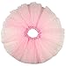 BUENOS NINOS Girl's 3 Layers Sequin Ballet Dance Skirt with Sparkling Stars Dress-up Tutu Pink