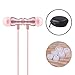 Bambud In-Ear Earbuds Headphones, Bambud Magnetic Wired Earphones Stereo Noise Cancelling Earphones with Mic and Volume Control (Rose Gold)