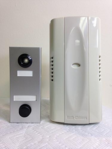 Auth Florence, Non Electric, Mechanical Door Chime, Doorbell and Viewer #686 (Anodized Silver Aluminum) by Auth Chimes