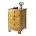 Winsome Wood Honey Pine Filing Cabinet - Extra Storage Drawers