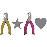Fiskars 2 Hand Punches Star & Heart