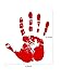 Gejoy 100 Pieces Bloody Footprints Floor Clings, Bloody Handprint Footprint Window Clings Decals, Bloody Handprint and Footprint Clings Horror Wall Floor Decor for Halloween (8 Sheets)