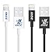 iXCC Lightning Cable 3ft, iPhone Charger, for iPhone X, 8, 8 Plus, 7, 7 Plus, 6s, 6s Plus, 6, 6 Plus, SE 5s 5c 5, iPad Air 2 Pro, iPad Mini 2 3 4, iPad 4th Gen [MFi Certified](Black and White)