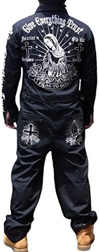 Amazon Tg141 5 和柄総刺繍つなぎマリア 暴走族特攻服和柄ジャージ和柄セットアップ絡繰魂vansonバンソンよりお買得 コート ジャケット 通販