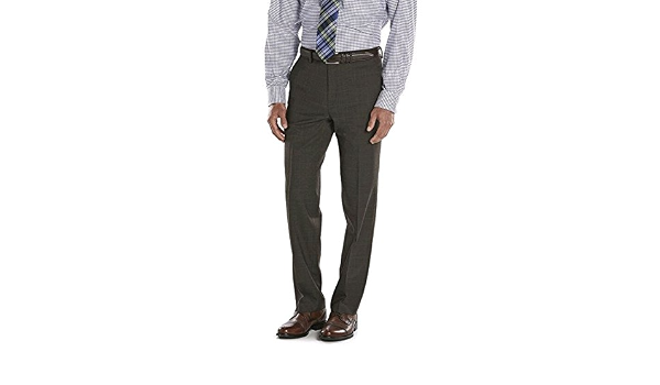 Wool-Blend Stretch Suit Pants, Olive 