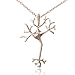 COS (TM) Nerve Cell Science Pendant Necklace (Rose Gold)