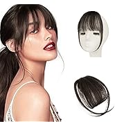 Sofeiyan Bangs Hair Clip in Bangs 100% Human Hair Bangs Extension Air Bangs Wispy Bangs French Ba...