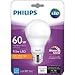Philips 455840 60W Equivalent 2200K-2700K A19 Dimmable LED Warm Glow Light Effect Light Bulb, Soft White (6-Pack)