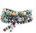 Yosoo Buddha Buddhist India Agate Prayer Mala Beads Bless Bracelet Necklace