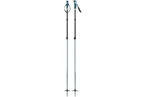 G3 GENUINE GUIDE GEAR VIA Aluminum Ski Poles, Tough Adjustable Two Piece ski Pole, Ergonomic Dual Density Grips, QuickFlick Utility tab, Removable Backcountry Strap, Pair