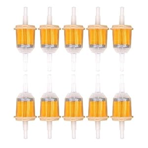 ZOEON 10 stuks benzinefilters voor auto, motorfiets, scooter, 6 mm / 8 mm brandstoffilters